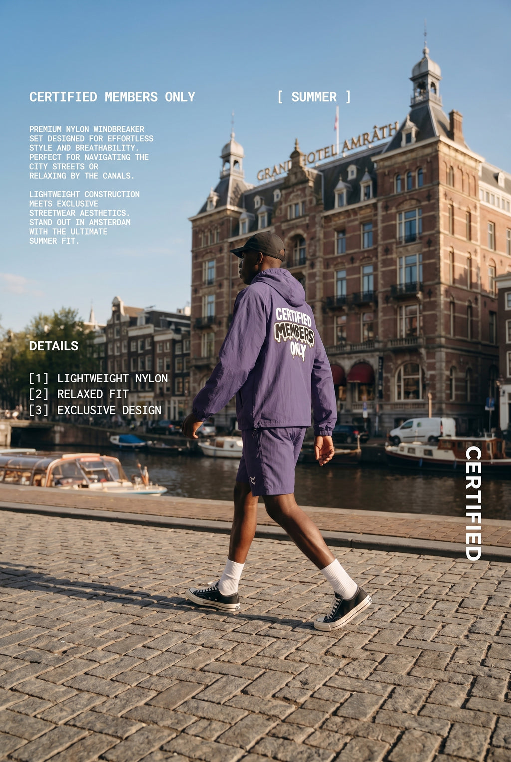 Windbreaker Zomersetje Paars