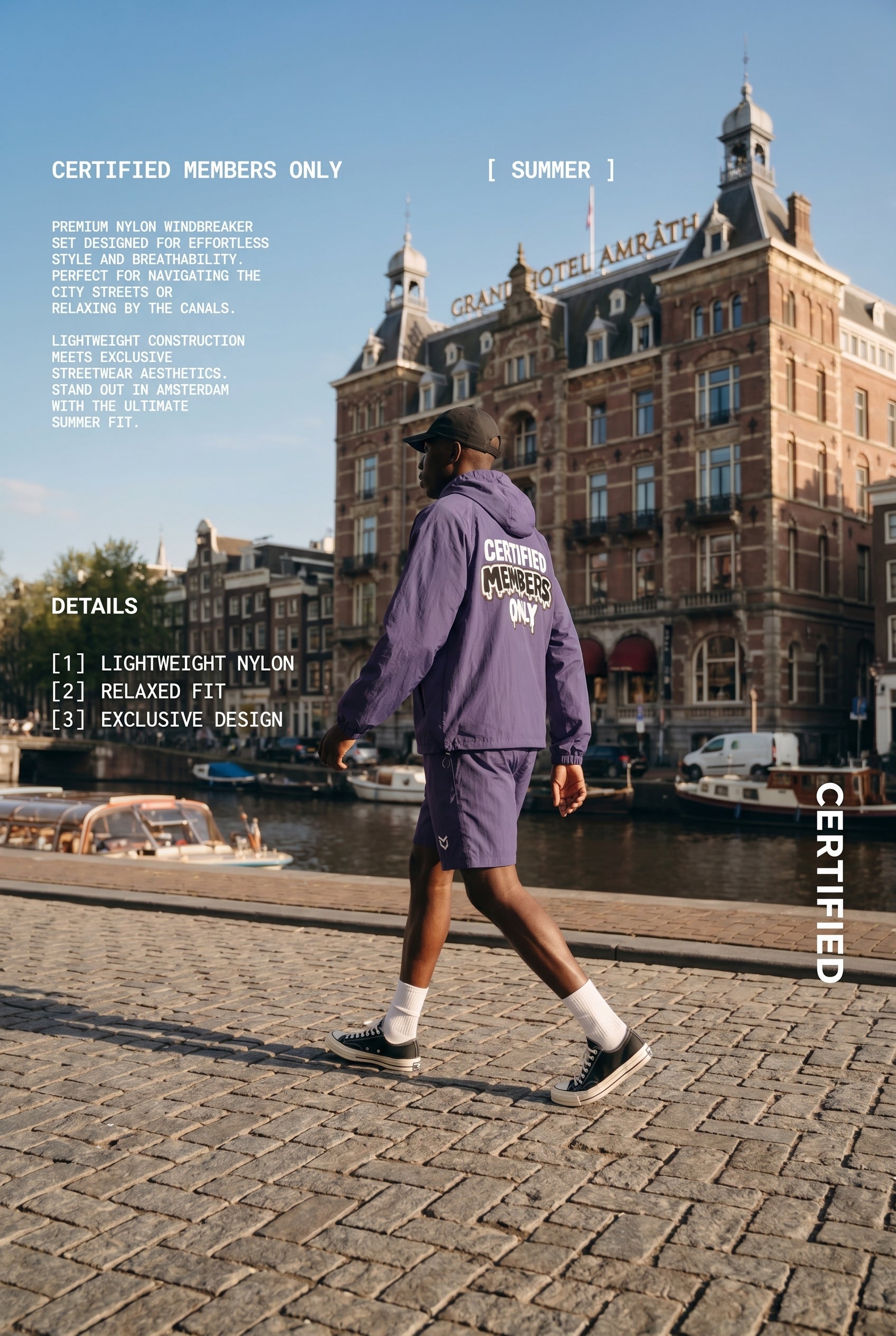 Windbreaker Zomersetje Paars