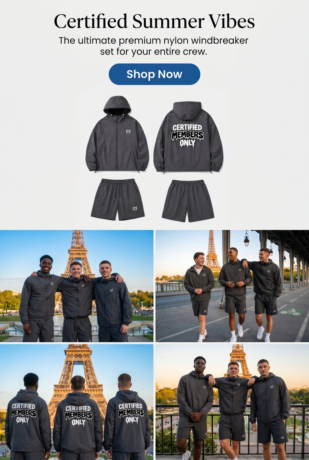Windbreaker Zomersetje Paars